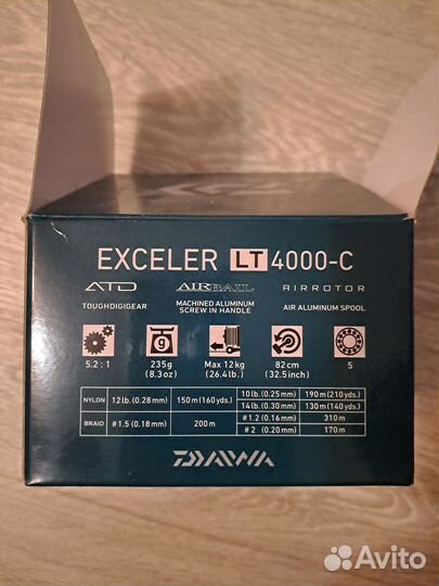Катушка daiwa exceler lt 4000 c