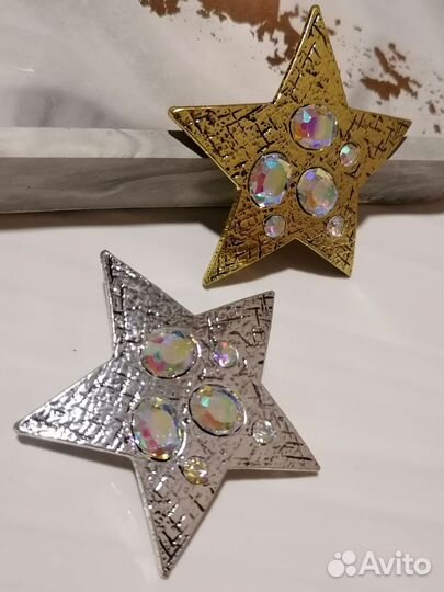 Брошь Звезда. Аврора Бореалис