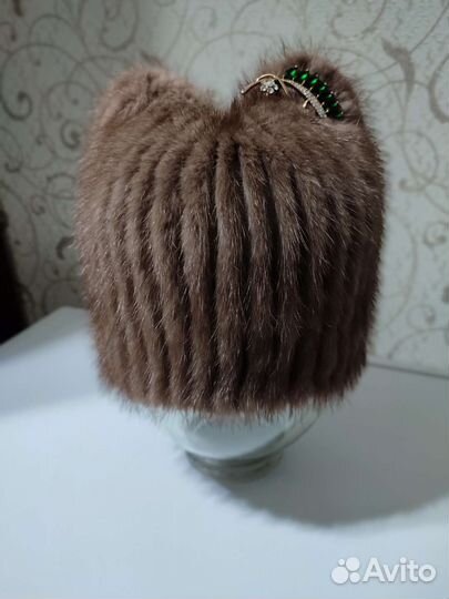 Шапка норковая женская