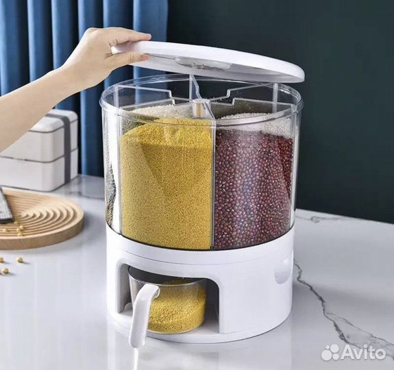 Новый диспенсер для круп 6 секций 34 на 24 см