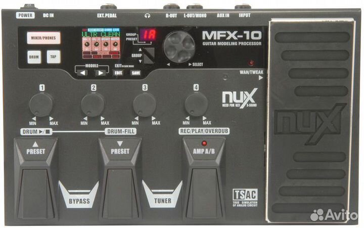 Гитарный процессор NUX MFX-10