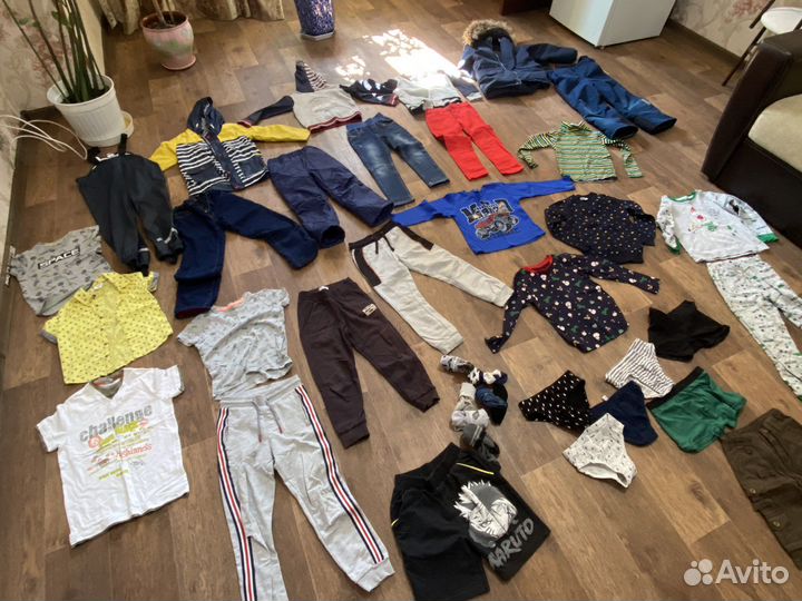 Пакет вещей на мальчика от 116см
