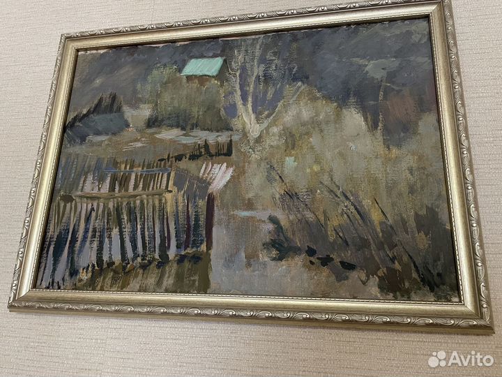 Картина маслом на холсте в рамке