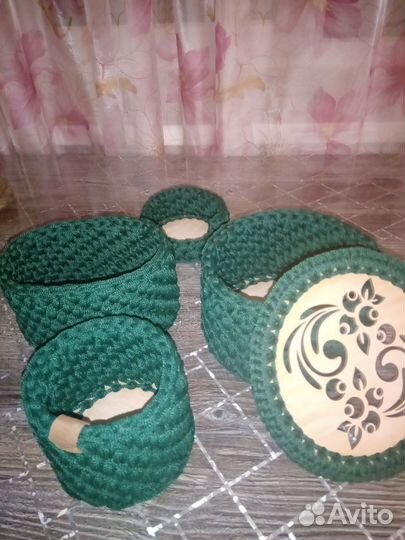 Вязание корзин крючком