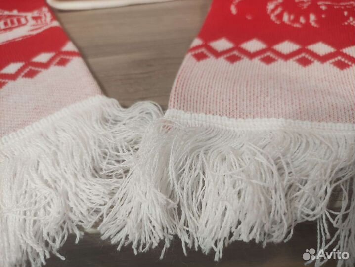 Шапка и шарф к новому году Помощник Деда Мороза