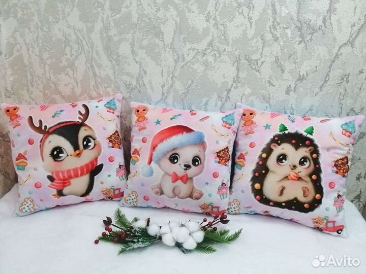 Плюшевые детские подушки
