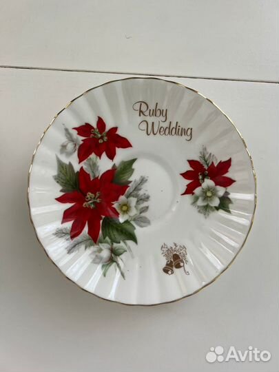 Костяной фарфор royal stafford ruby wedding