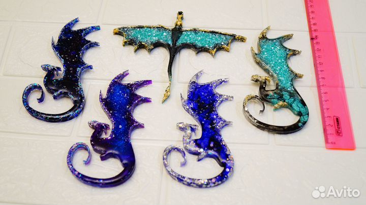 Ёлочные игрушки из эпоксидной смолы