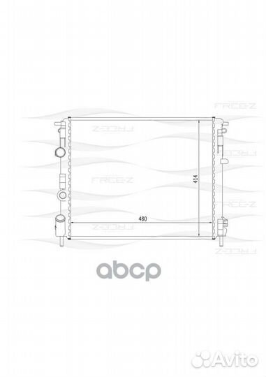 Радиатор renault Logan/Sandero 06- LRc