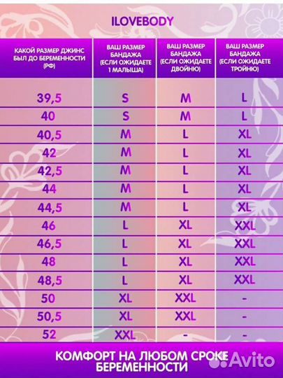 Бандаж дородовый, послеродовый