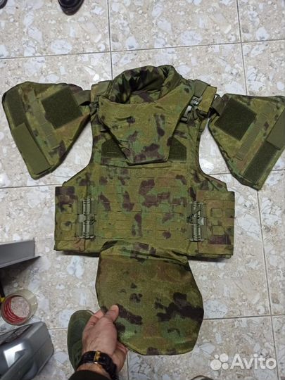 Бронежилет штурмовой+комплет бронеплит бр5 Мох