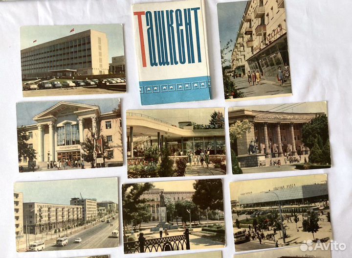 Открытки Ташкент времен СССР 1966 год