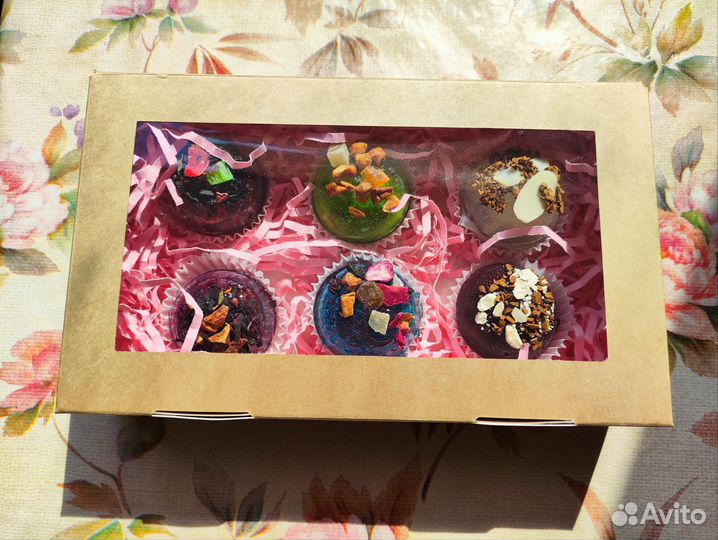 Чайные/кофейные бомбочки мал. ассорти (изомальт)