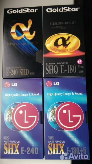 Видеокассеты пр-ва Японии, Германии, Кореи, России