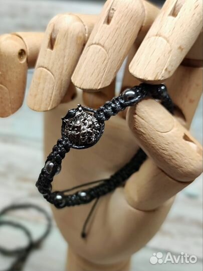 Браслет Шамбала «Лев» с гематитом