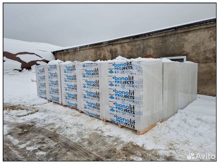 Газосиликатные блоки газоблоки Бонолит