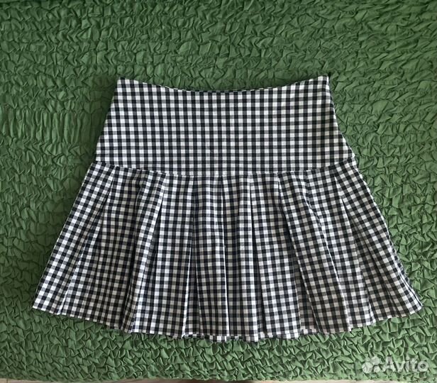 Юбка в клетку pull bear