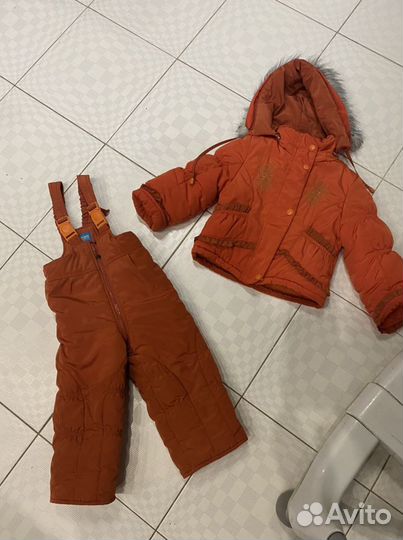 Зимний костюм для девочки 98