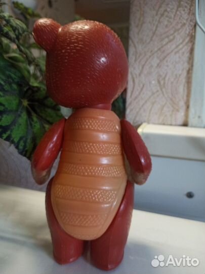 Игрушка СССР Медведь на резинке