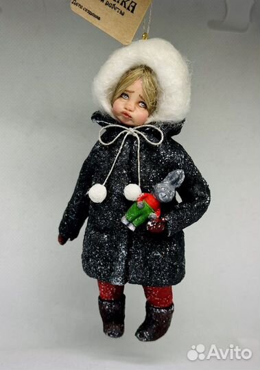 Ватные елочные игрушки