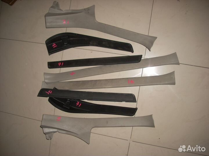 Накладки порогов Субару Импреза 2008-2012г.в