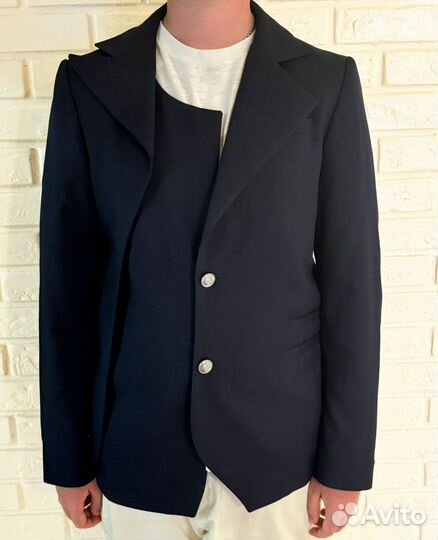 Школьный пиджак полушерсть 50/52 рр