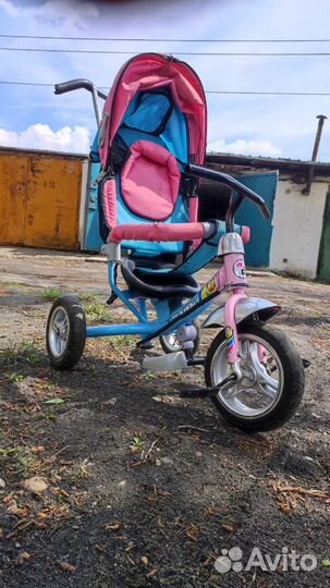 Детский трехколесный велосипед коляска