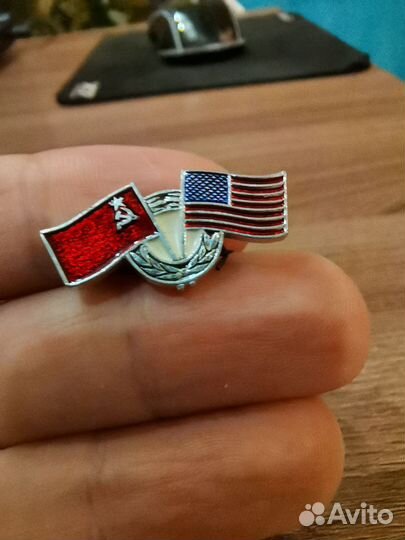 Значок США СССР