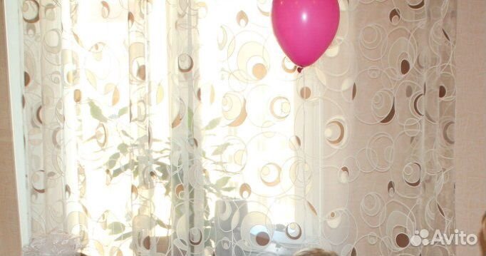 Красивая тюль органза. Рисунок шары