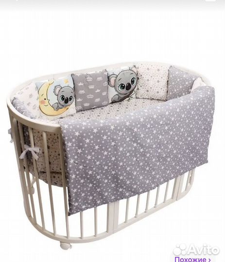 Бортики, одеялко, простынь