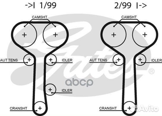 Ремень грм 5508XS Gates