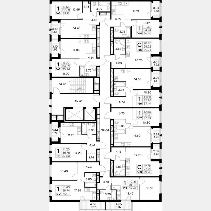 1-к. квартира, 35,9 м², 3/15 эт.