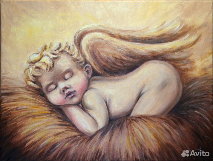 Картина маслом Ангел. Под заказ