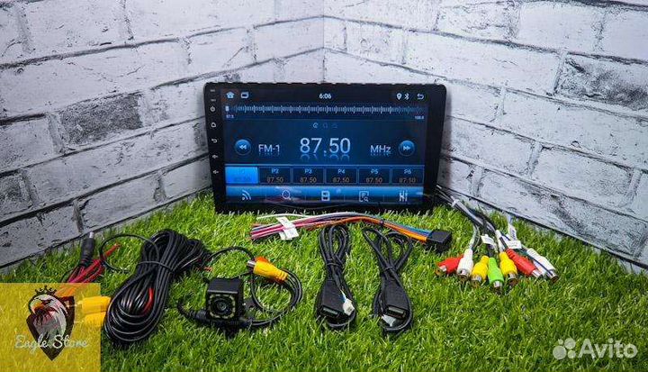 Магнитола Android 9 дюймов 2/32gb+камера