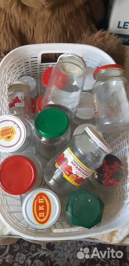 Стеклянная банка винтовая 1 л