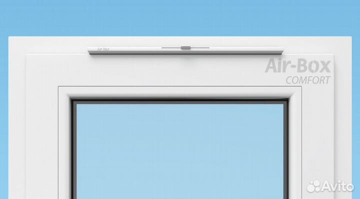 Установка приточного оконного клапана Air-Box