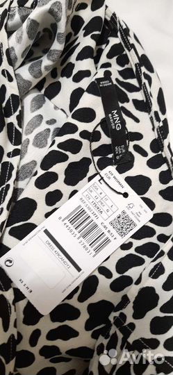 Платье Mango принт леопард