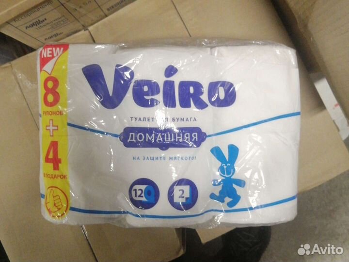Туалетная бумага Veiro 12 рулона 2-х слойная