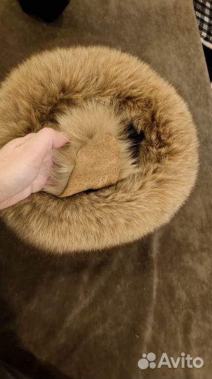 Шапка меховая лисья женская с ушками
