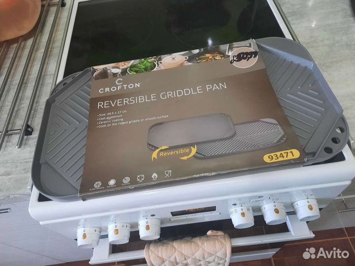 Гриль двухсторонняя барбекю мангал сковорода