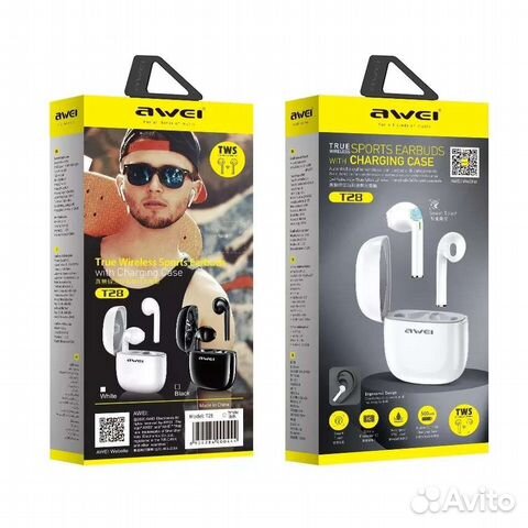 Блютус наушники Avei t28 новые