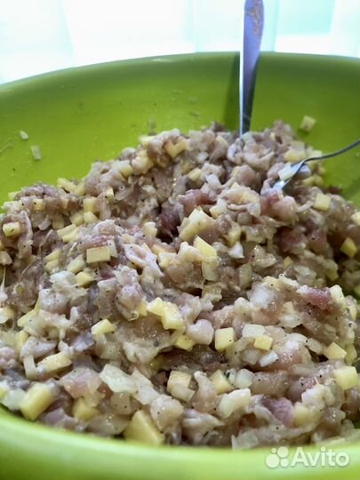 Домашние манты, вареники