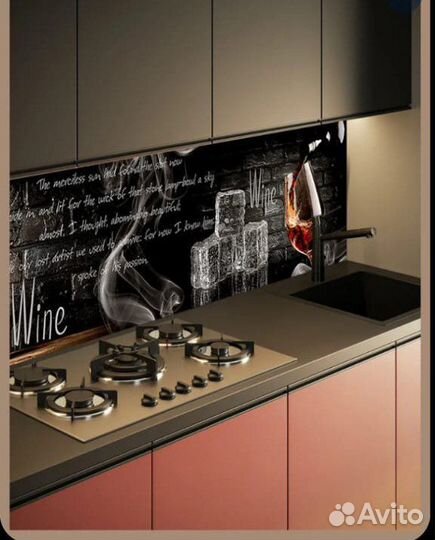 Кухонный фартук из пластика