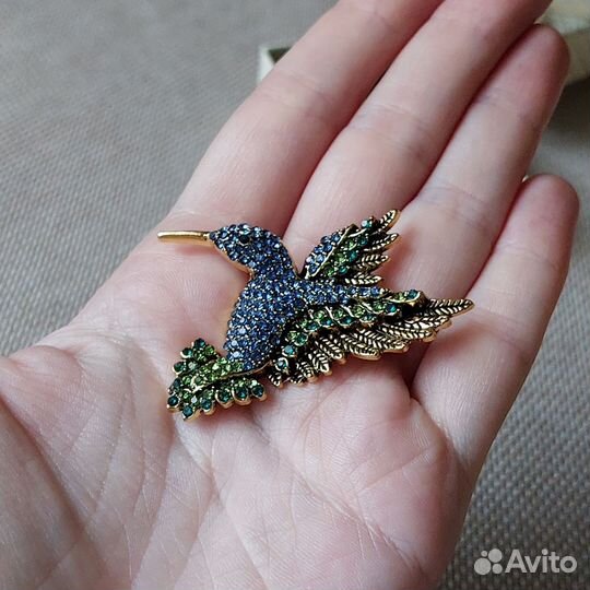 Брошь Птичка