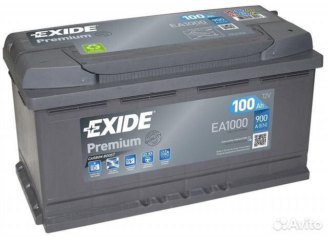 Аккумулятор 100 А/ч Exide Premium