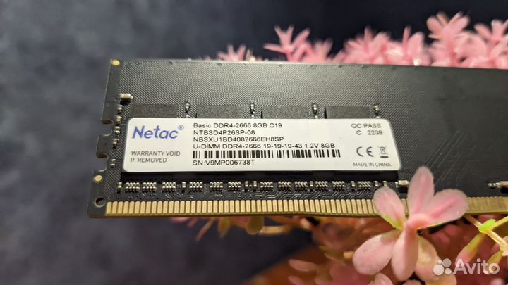 Оперативная память DDR4 Netac 8GB