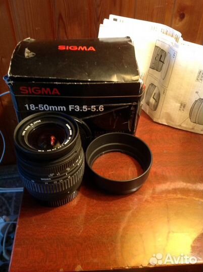 Объектив sigma 18-50mm
