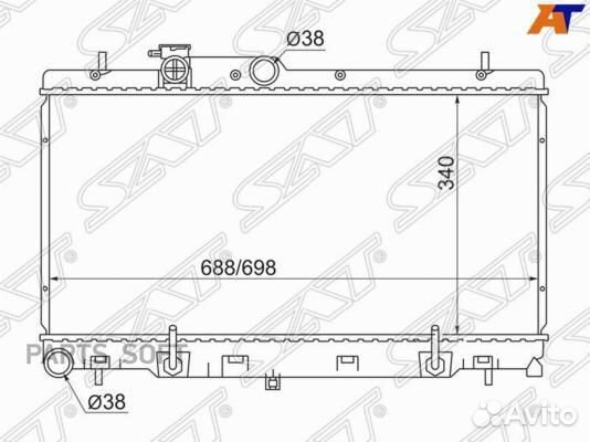 Радиатор охлаждения Субару Легаси 98-04