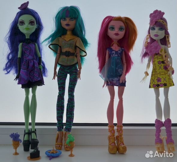 Куклы ever after high и Монстр хай