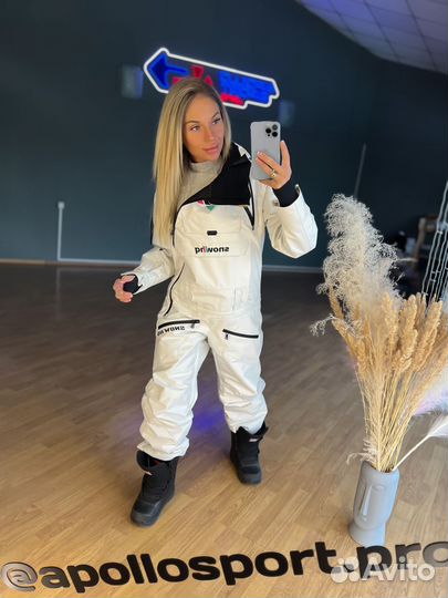 Комбинезон горнолыжный унисекс Snow HD белый